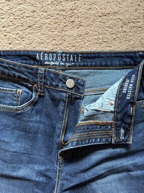 Aeropostale High Waisted Jeans | Dark Wash Denim